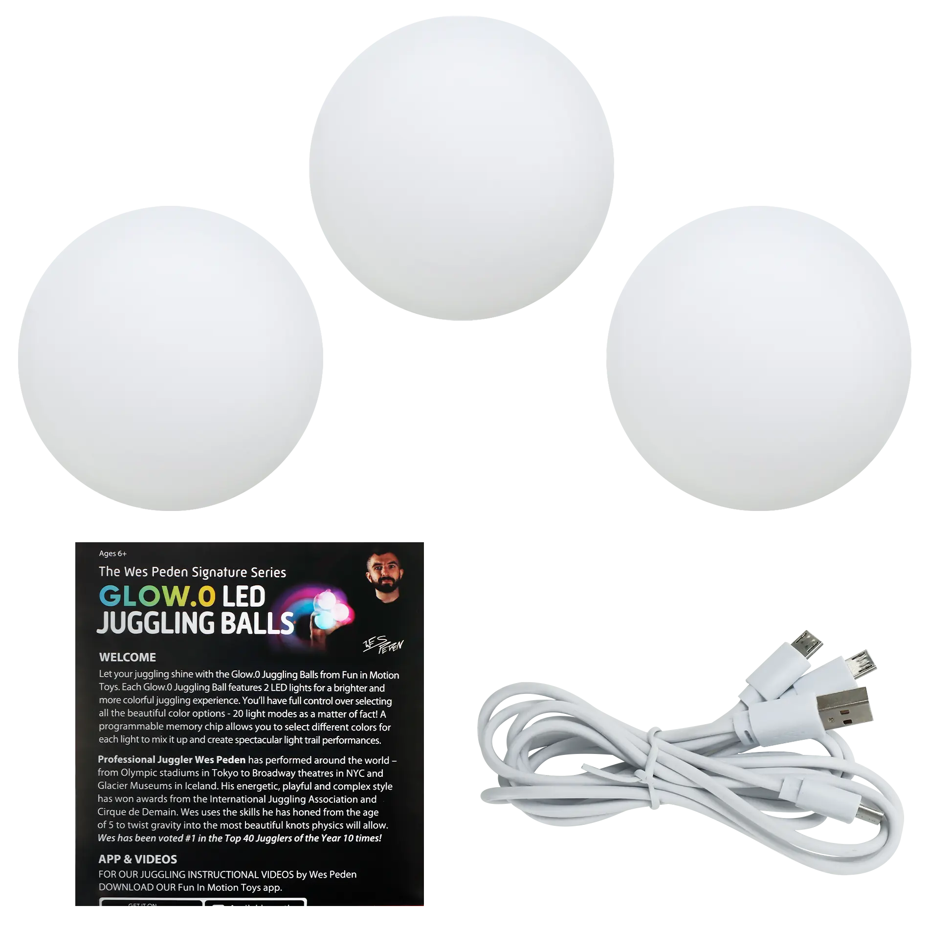Wes Peden Glow.0 Juggling Balls M5