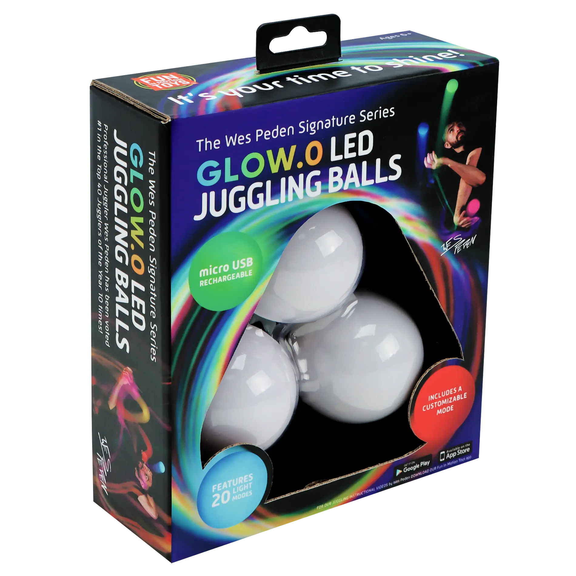 Wes Peden Glow.0 Juggling Balls M5