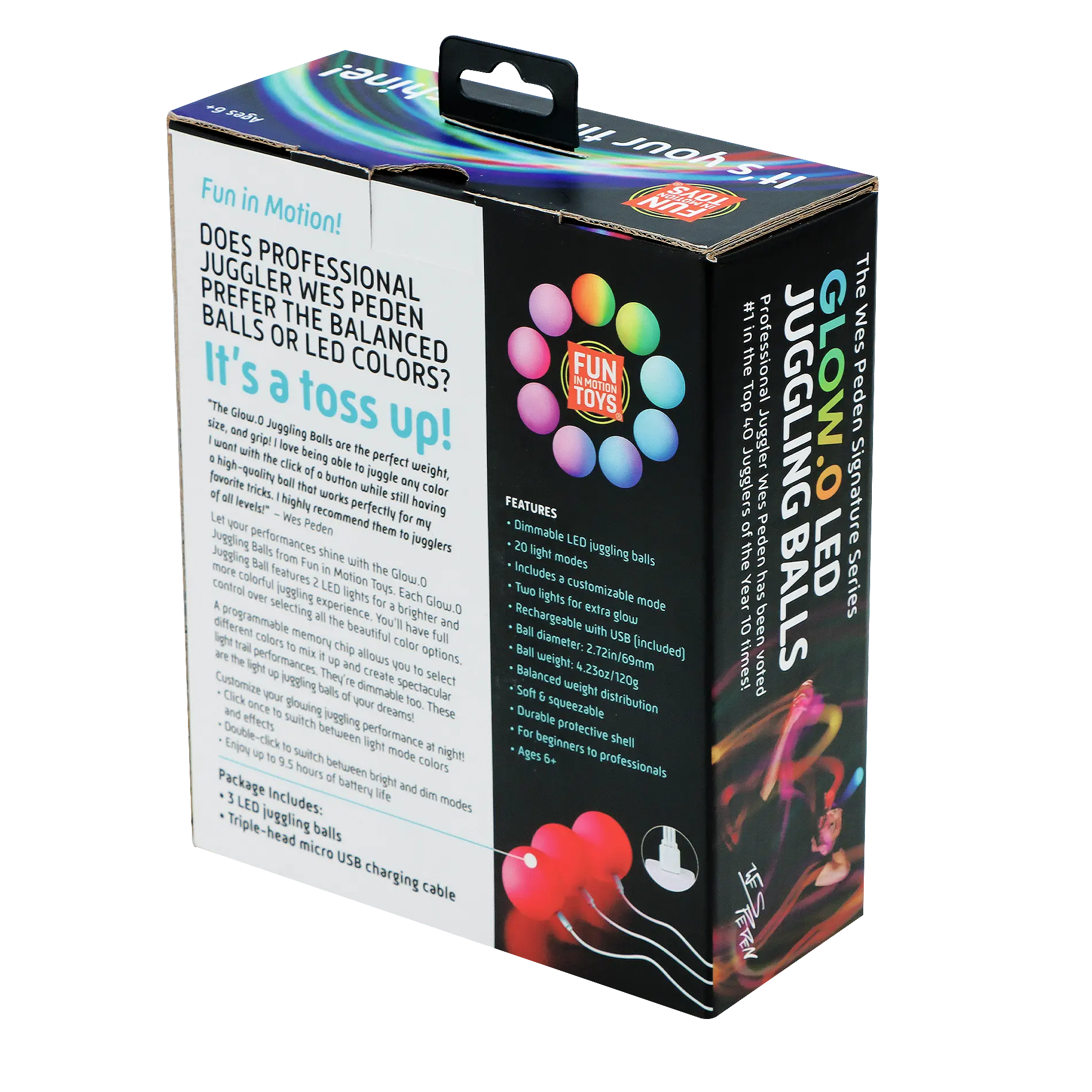 Wes Peden Glow.0 Juggling Balls M5